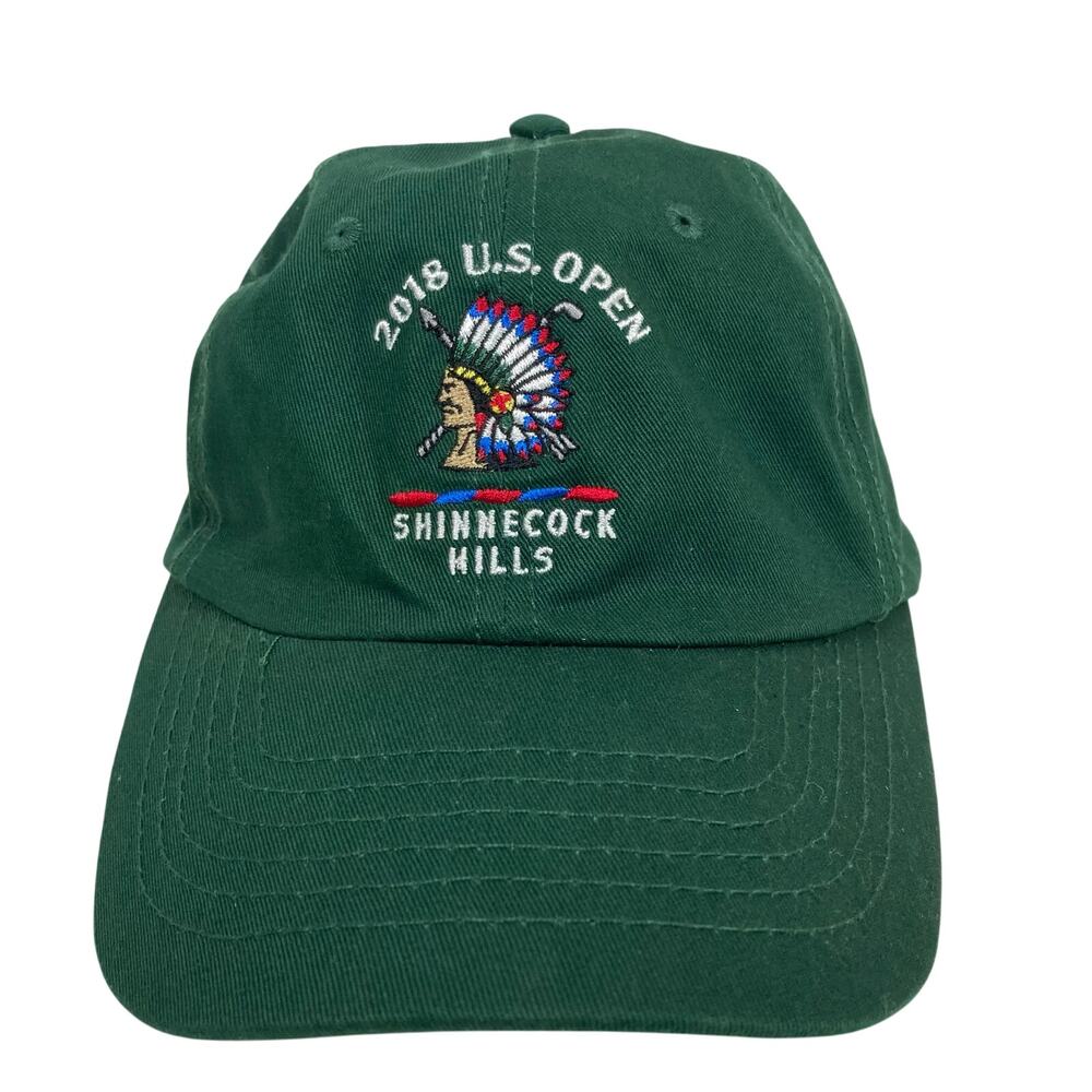 2018 US Open Shinnecock Hills Golf Club Cap Green Native Headdress USGA Member